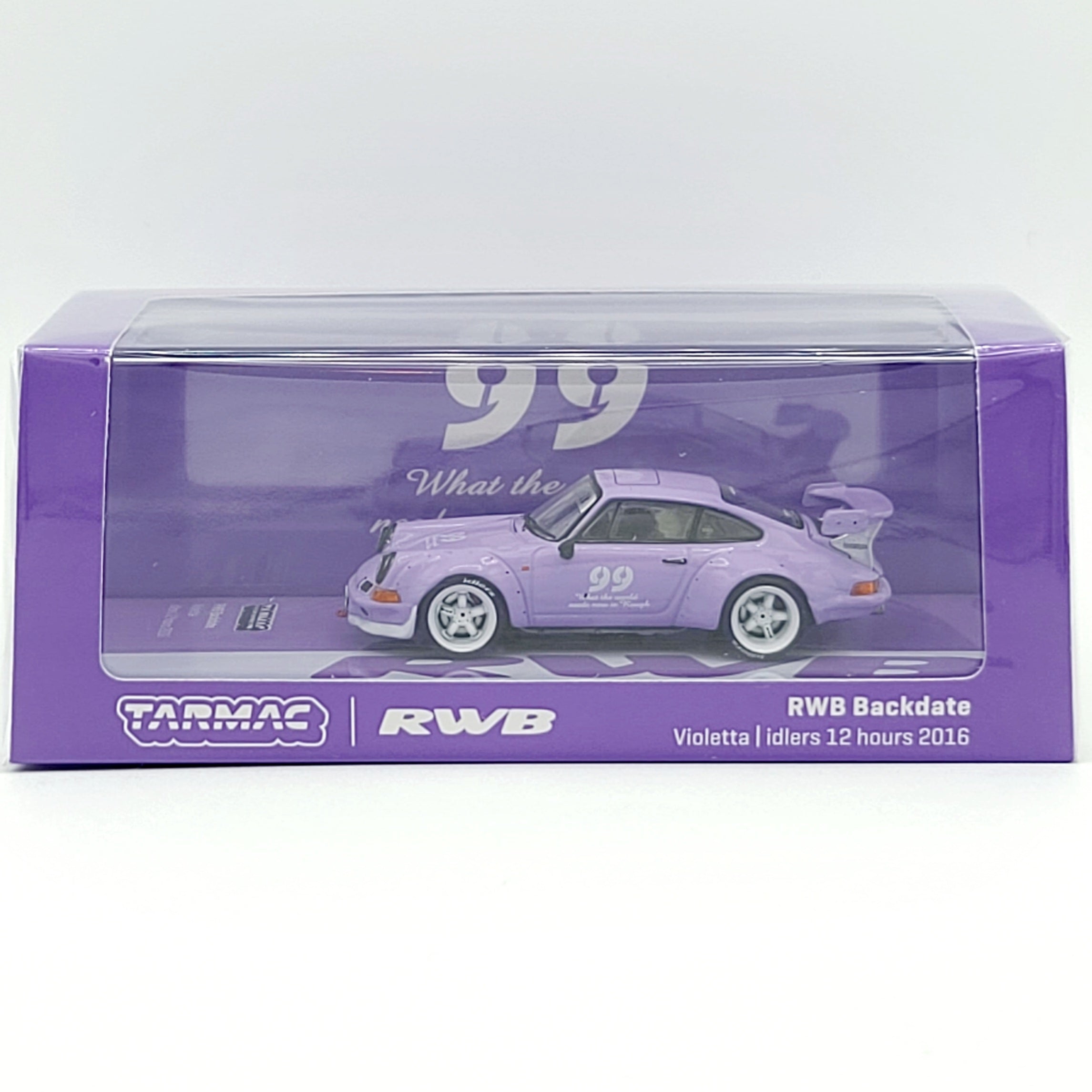 Tarmac Works RWB Porsche Backdate Violetta Idlers 12 Hour 2016 (2024 Hobby64)
